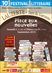 Hubert Haddad à Lauzerte pour le festival Place aux Nouvelles