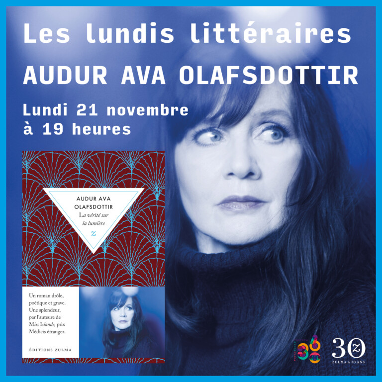 Lundi littéraire avec Auður Ava Ólafsdóttir