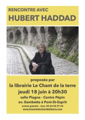Rencontre avec Hubert Haddad à Pont-Saint-Esprit