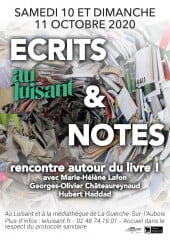 Georges-Olivier Chateaureynaud et Hubert Haddad aux rencontres littéraires « Écrits & Notes »