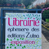 La librairie éphémère des éditions Zulma à Veules-les-Roses