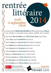 Jean-Marie Blas de Roblès à la rentrée Librest