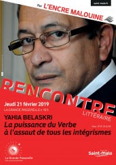 Yahia Belaskri invité à L’encre Malouine (Saint-Malo)